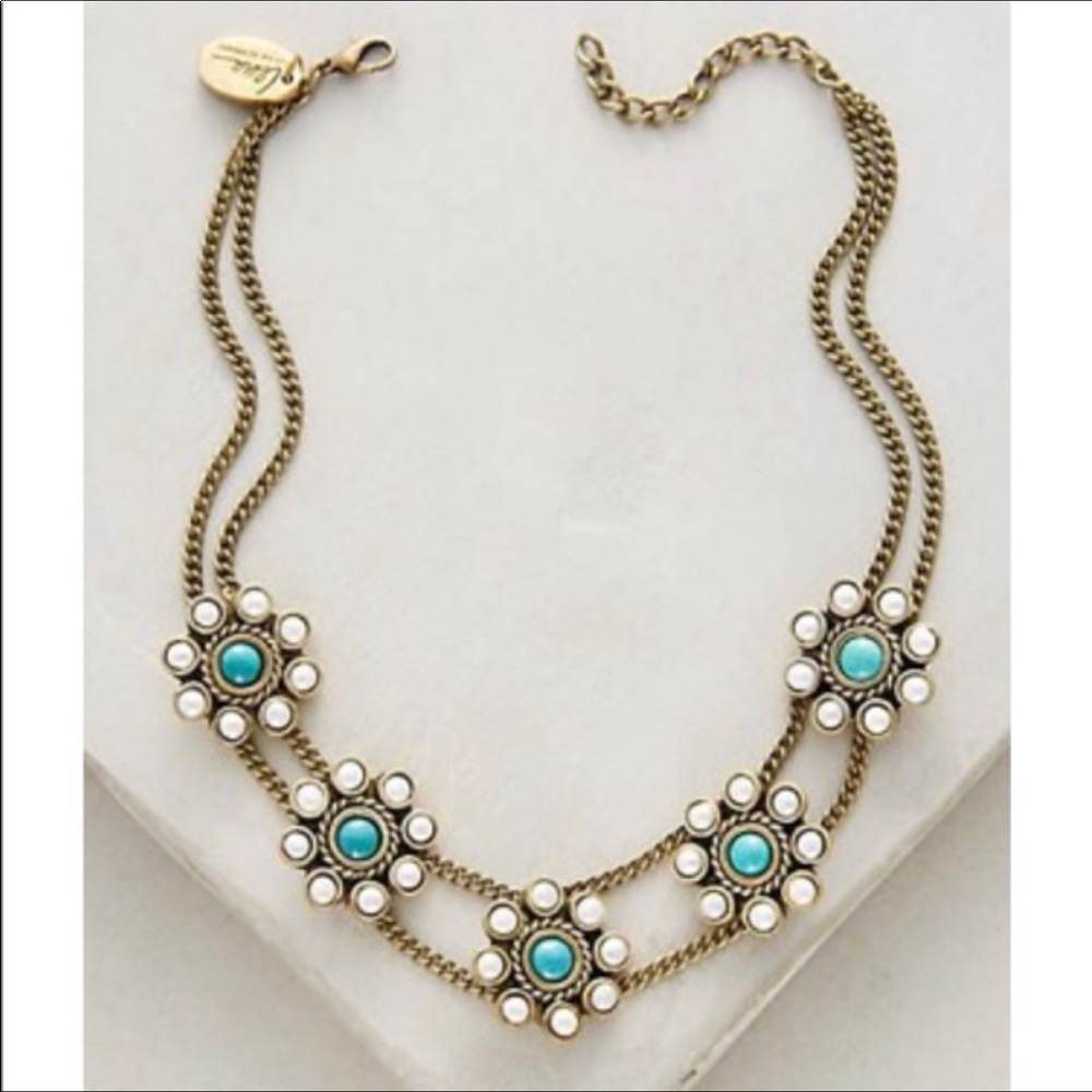 Anthropologie Lena Bernard Desert Bloom choker set